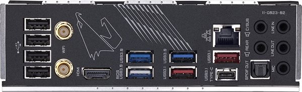 Motherboard GIGABYTE X570 AORUS ULTRA Connectivity (ports)