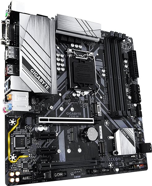 Motherboard GIGABYTE Z390 M Lateral view