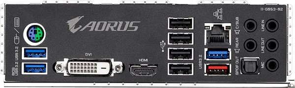 Motherboard GIGABYTE A520 AORUS ELITE Connectivity (ports)