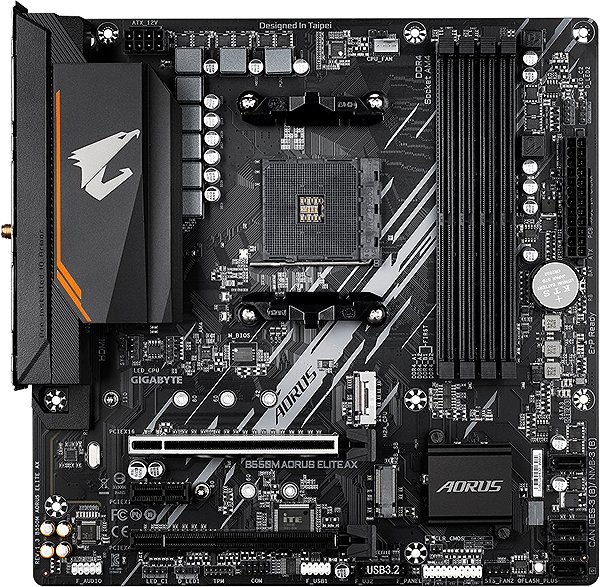 Motherboard GIGABYTE B550M AORUS ELITE AX ...