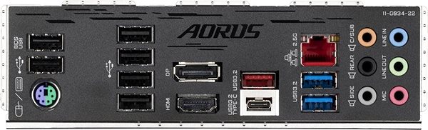 Motherboard GIGABYTE B560M AORUS PRO Connectivity (ports)