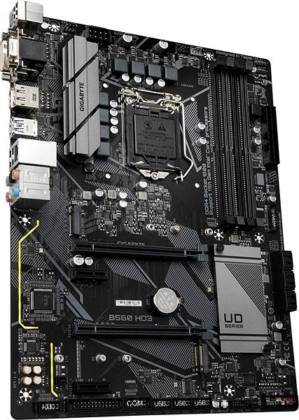Motherboard GIGABYTE B560 HD3 Lateral view
