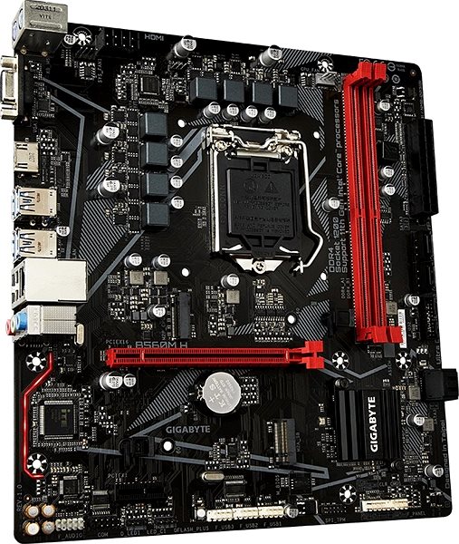 Motherboard GIGABYTE B560M H Lateral view