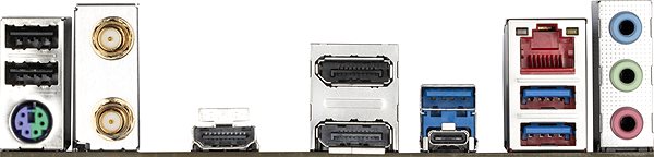 Základná doska GIGABYTE B660M DS3H AX DDR4 Možnosti pripojenia (porty)
