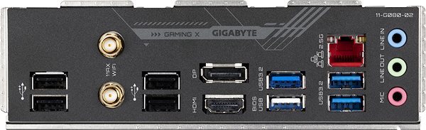 Základná doska GIGABYTE B660M GAMING X AX DDR4 Možnosti pripojenia (porty)