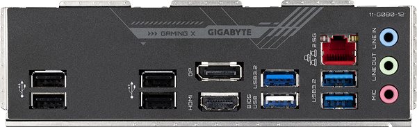 Alaplap GIGABYTE B660M GAMING X DDR4 Csatlakozási lehetőségek (portok)