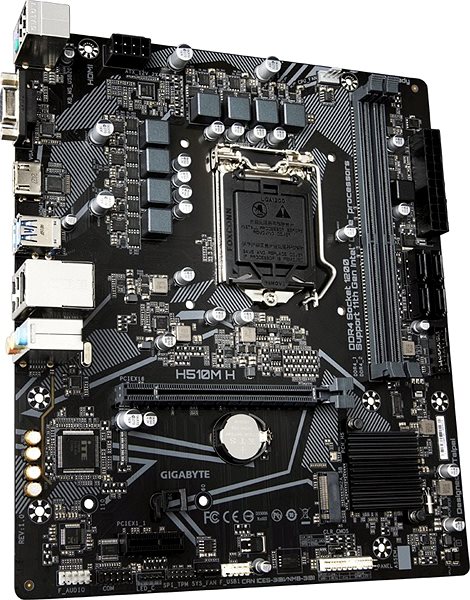 Motherboard GIGABYTE H510M H Lateral view