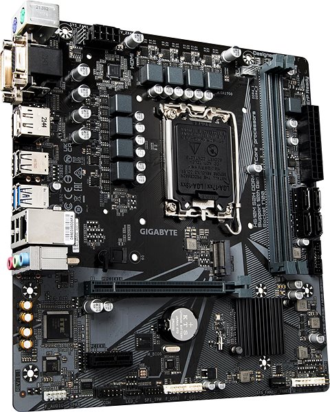 Motherboard GIGABYTE H610M S2H DDR4 Lateral view