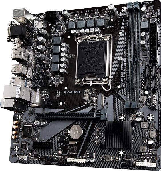 Motherboard GIGABYTE H610M S2H DDR4 Lateral view