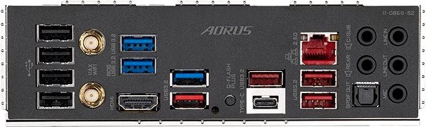 Motherboard GIGABYTE X570S AORUS PRO AX Connectivity (ports)