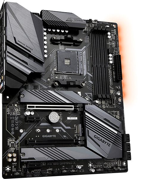 Motherboard GIGABYTE X570S GAMING X Seitlicher Anblick