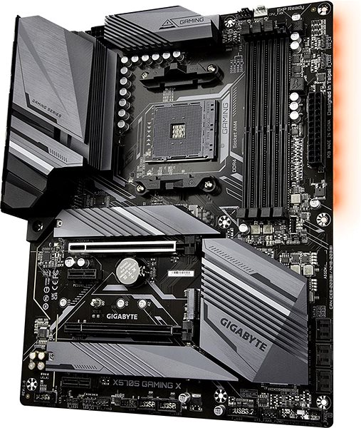 Motherboard GIGABYTE X570S GAMING X Seitlicher Anblick
