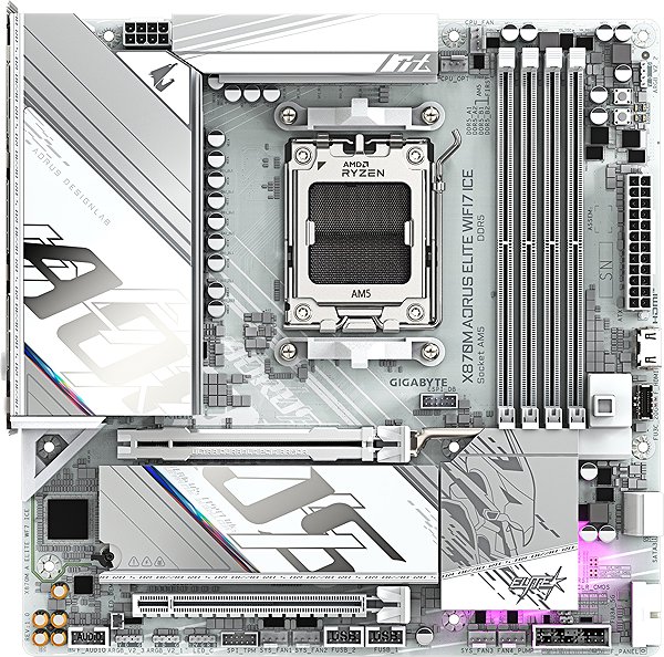 Motherboard GIGABYTE X870M AORUS ELITE WIFI7 ICE ...