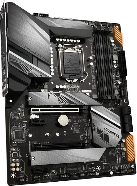 Motherboard GIGABYTE Z590 GAMING X Lateral view