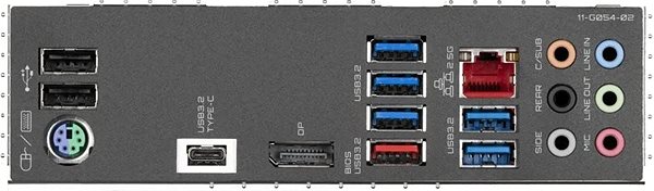 Motherboard GIGABYTE Z590 GAMING X Connectivity (ports)