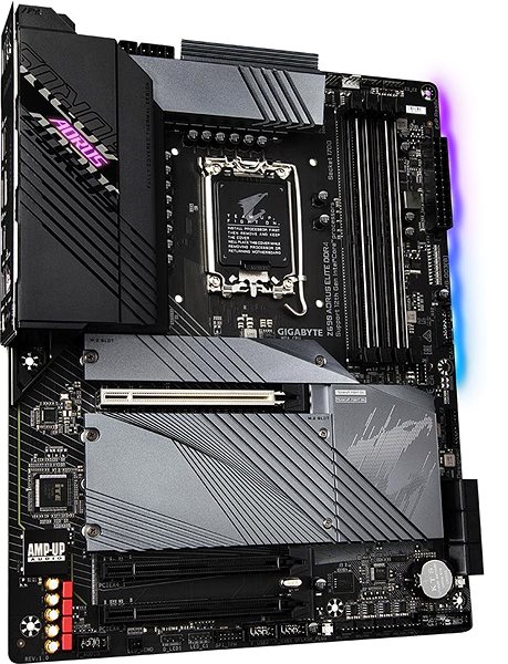 Motherboard GIGABYTE Z690 AORUS ELITE DDR4 Lateral view