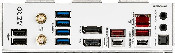 Motherboard GIGABYTE Z690 AERO G Connectivity (ports)