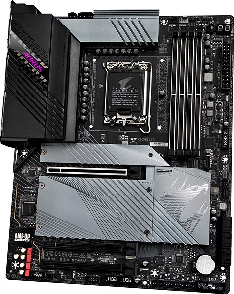 Motherboard GIGABYTE Z690 AORUS PRO Lateral view