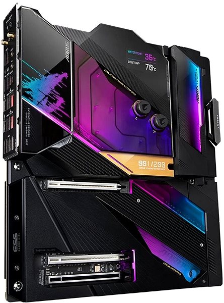 Motherboard GIGABYTE Z690 AORUS XTREME WB Lateral view
