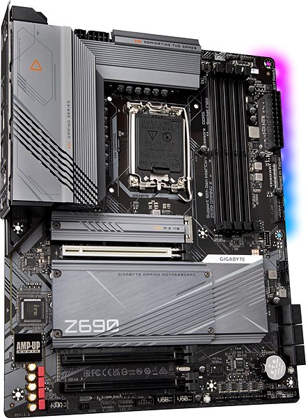 Motherboard GIGABYTE Z690 GAMING X Lateral view