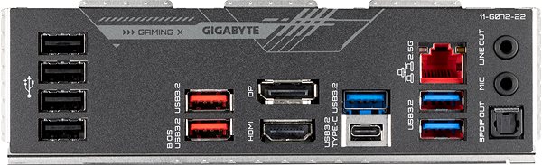 Alaplap GIGABYTE Z690 GAMING X Csatlakozási lehetőségek (portok)