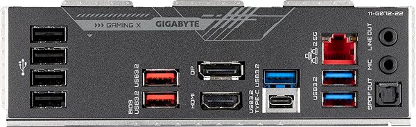 Alaplap GIGABYTE Z690 GAMING X DDR4 Csatlakozási lehetőségek (portok)