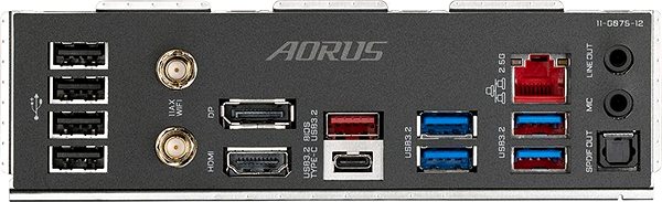 Motherboard GIGABYTE Z690M AORUS ELITE AX DDR4 Connectivity (ports)