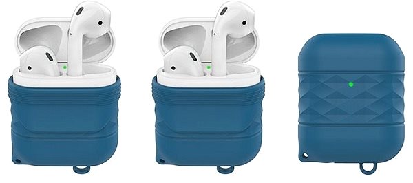 Headphone Case AhaStyle Durable Case Airpods 1 & 2 Ocean Blue Features/technology