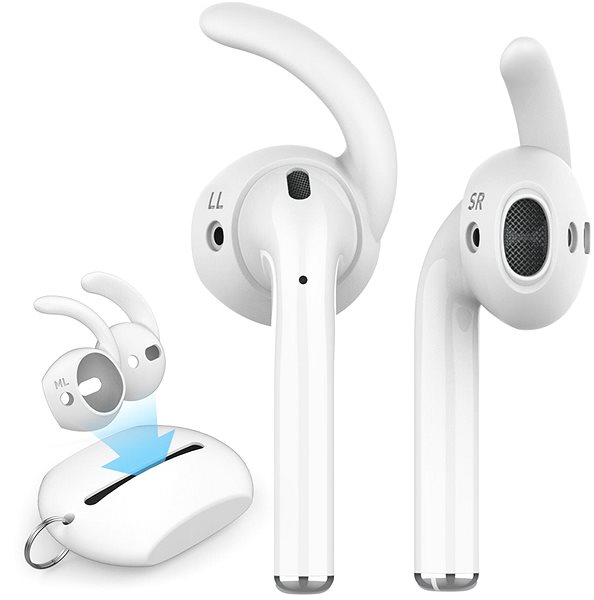 Headphone Case AhaStyle AirPods Pro EarHooks 3 Pairs White Accessory