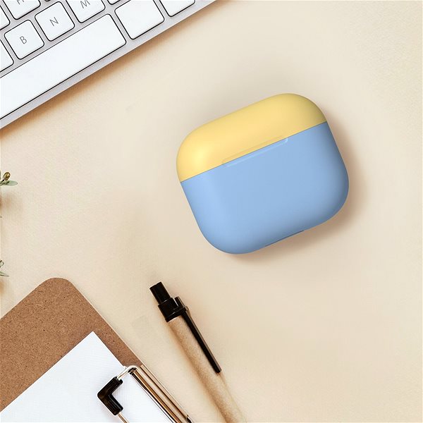 Headphone Case Ahastyle Silicone Cover for AirPods 3 Sky-blue-yellow Lifestyle