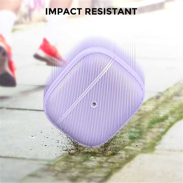 Headphone Case Ahastyle Silicone Cover for AirPods 3 Purple Features/technology