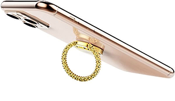 Phone Holder AhaStyle Aluminium Magnetic Finger Holder, Gold Lifestyle