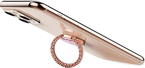 Handyhalterung AhaStyle Magnetischer Fingerhalter aus Aluminium - rosegold Lifestyle