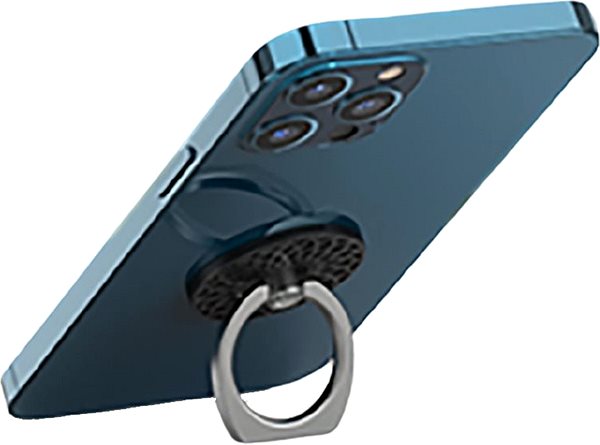 Držiak na mobil AhaStyle magnetické držiaky na prst čierny a modrý Lifestyle