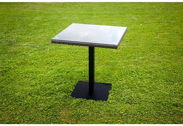 Záhradný stôl DIMENZA Stôl záhradný BARCELONA, sivý 70 cm ...