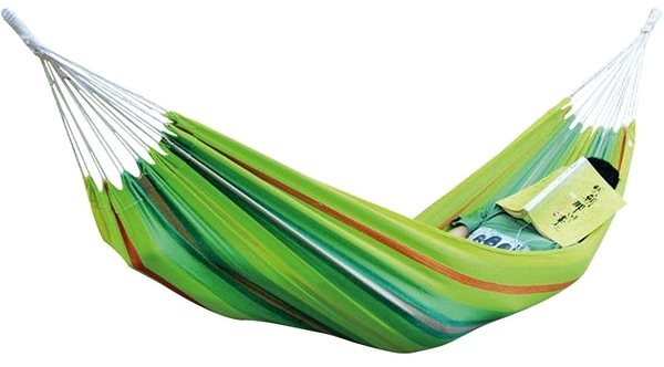 Hammock DIMENSION Fabric Hammock, Green with Stripes Lifestyle