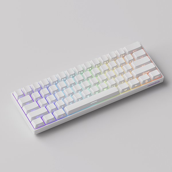 Gaming Keyboard AKKO MONSGEEK FUN60 Pro-ST Wired White (Wired 8K Polling Rate) ...