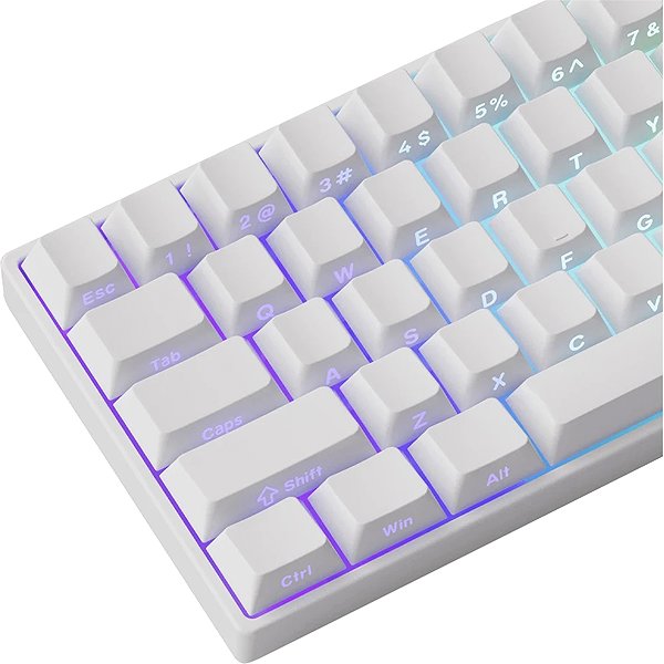 Gaming Keyboard AKKO MONSGEEK FUN60 Pro-ST Wireless White (Wired 8K Polling Rate) ...