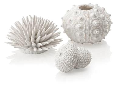 biOrb sea urchins set white aquarium decoration.