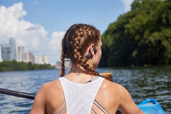 Wireless Headphones AfterShokz Aeropex Black Lifestyle