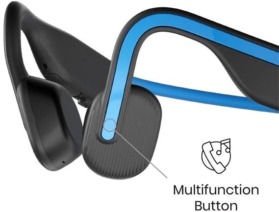 Bezdrátová sluchátka AfterShokz OpenMove modrá ...