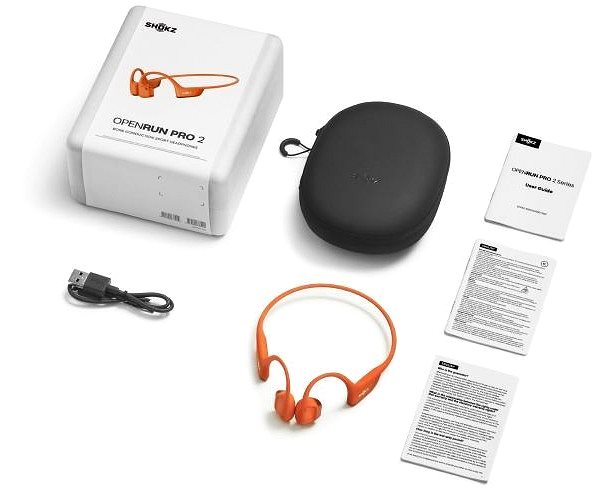 Shokz OpenRun Pro 2 Mini Wireless Headphones Orange .