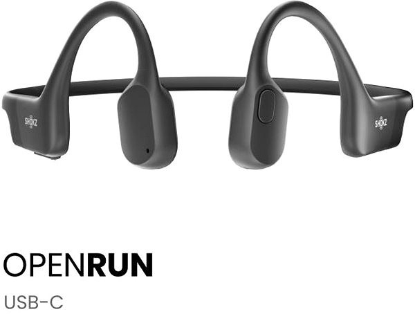 Shokz OpenRun USB-C Wireless Headphones Black .