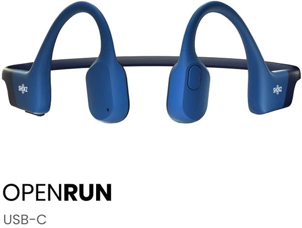 Shokz OpenRun USB-C Wireless Headphones Blue .