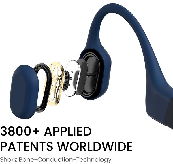 Shokz OpenRun USB-C Wireless Headphones Blue .