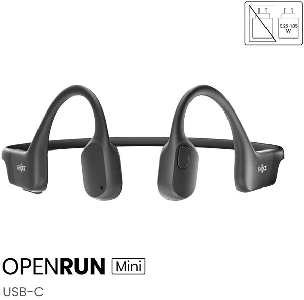 Shokz OpenRun Mini USB-C Wireless Headphones Black .