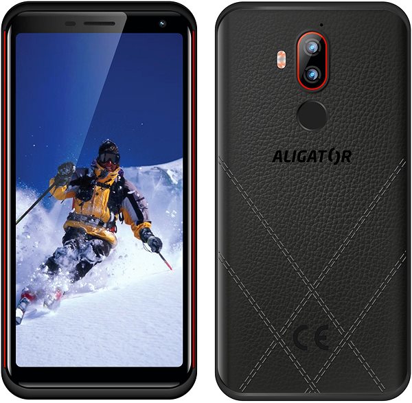 Mobiltelefon Aligator RX800 eXtremo 64 GB piros Képernyő