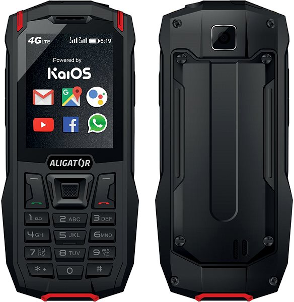 Mobilný telefón Aligator K50 eXtremo LTE červený Screen