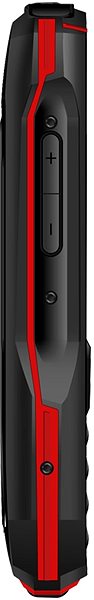 Mobilný telefón Aligator K50 eXtremo LTE červený Bočný pohľad