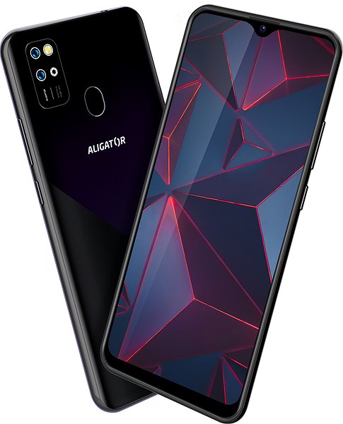 Mobiltelefon Aligator S6500 Duo Crystal 32 GB fekete Lifestyle